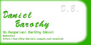 daniel barothy business card