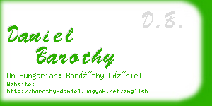 daniel barothy business card